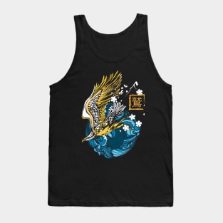 Eagle Japanese style. Japan traditional art and couture Tank Top